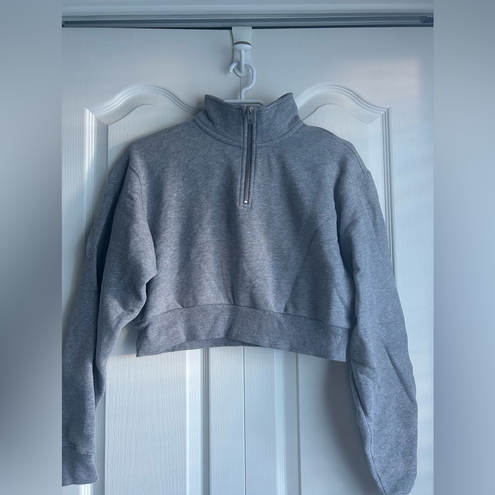 aritzia TNA cozyfleece perfect fit 1/4 zip